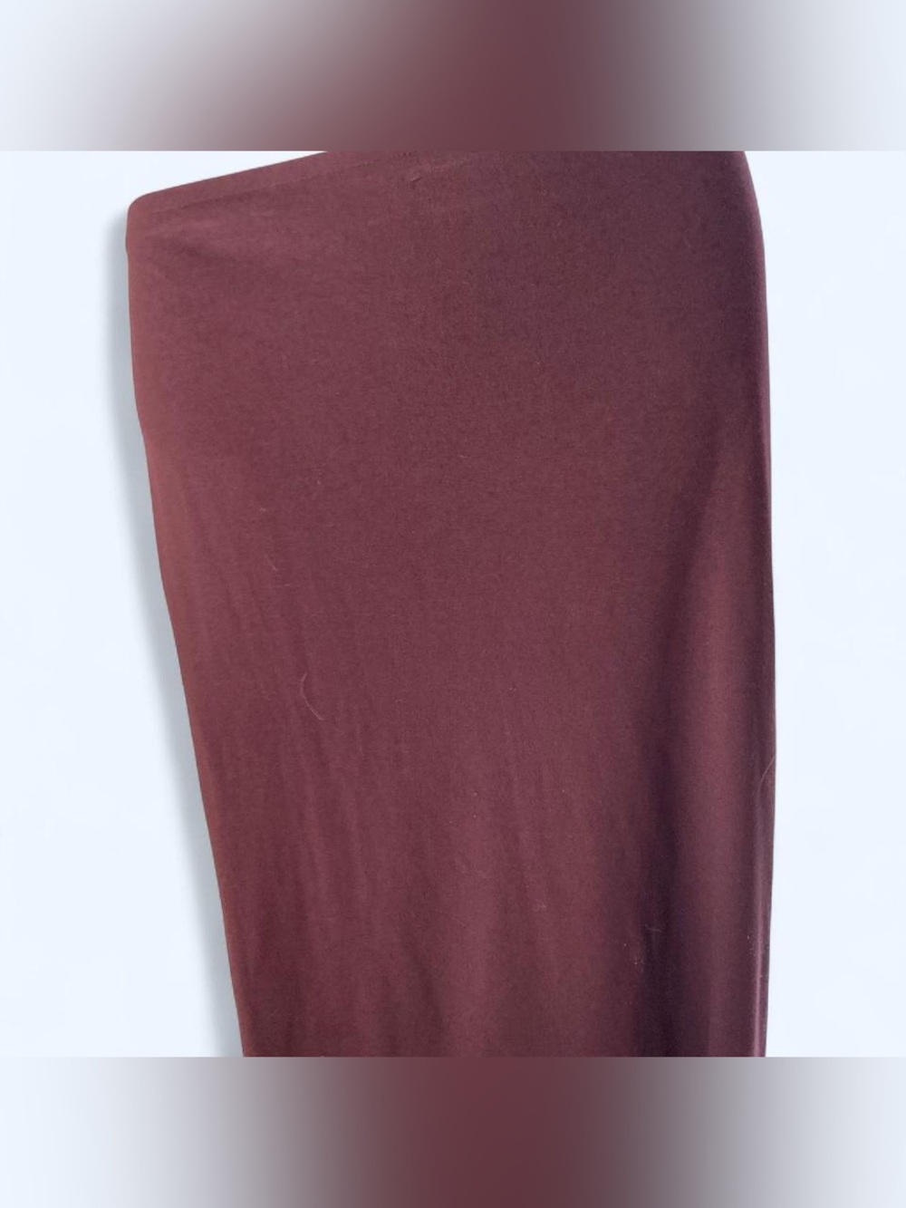 New York & Co burgundy maxi skirt with stretchy waistband M